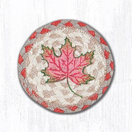 CAPITOL IMPORTING CO 5 in. Autumn Leaves Individual Coaster Rug 31-IC024AL